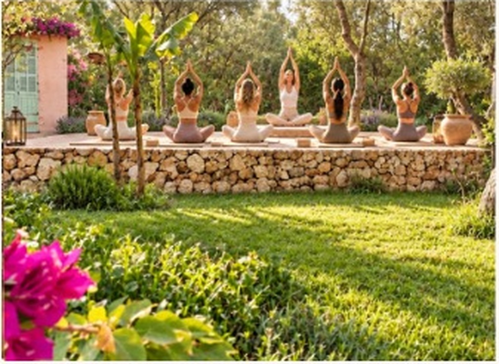 Yoga in the garden